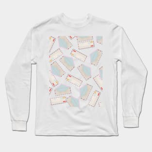 Air mail pattern Long Sleeve T-Shirt